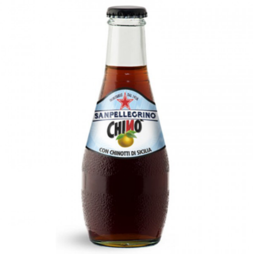 San Pellegrino Chino to kultowy włoski napój gazowany w szklanej butelce o pojemności 200 ml