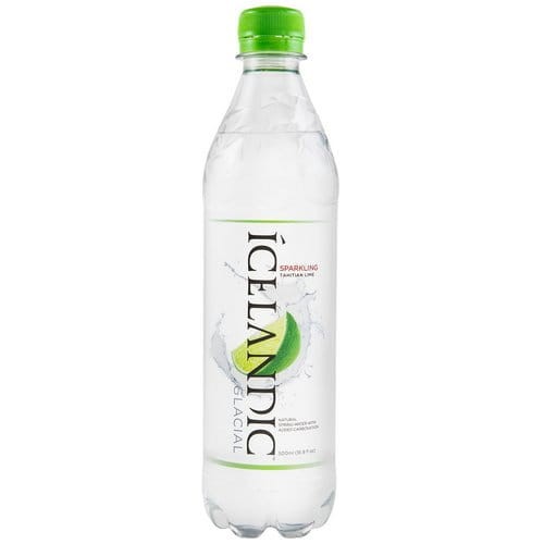 Woda Icelandic Glacial Limonka gazowana 0,5 litra, butelka plastikowa