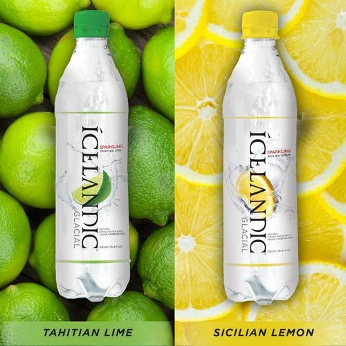 Icelandic Glacial - dwie wody smakowe: sycylijska cytryna i tahitańska limonka