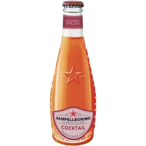 San Pellegrino Cocktail to kultowy włoski napój gazowany w szklanej butelce o pojemności 200 ml