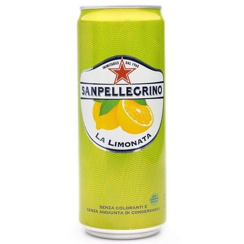 San Pellegrino La Limonata to kultowy włoski napój gazowany w puszce o pojemności 330 ml