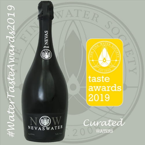 Nevas Water w 2019 zdobył nagrodę w kategorii "Taste" Curated Awards