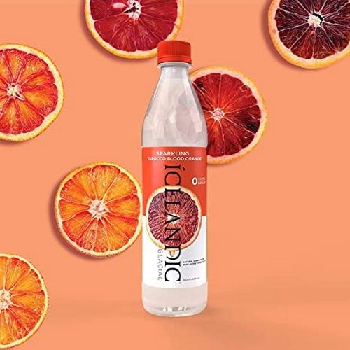 Najwyższej jakości gazowana woda smakowa Icelandic Glacial o zdrowym składzie, bez cukru