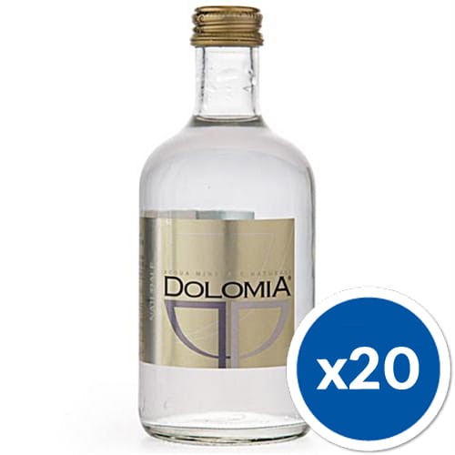 Woda Dolomia Naturale niegazowana 330 ml, szkło, idealnie czysta, 20 butelek