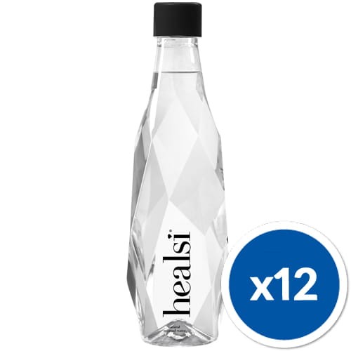 12 półlitrowych, designerskich butelek wody Healsi Crystal PET