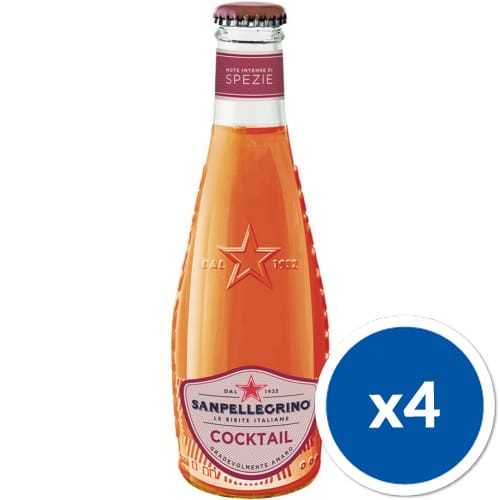 San Pellegrino Cocktail to kultowy włoski napój gazowany w szklanej butelce o pojemności 200 ml
