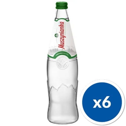 Szklana butelka wody Muszynianka 0,7 litra