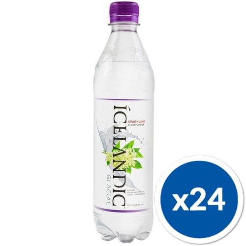 Woda Icelandic Glacial Kwiat Bzu gazowana 0,5 litra, butelka plastikowa