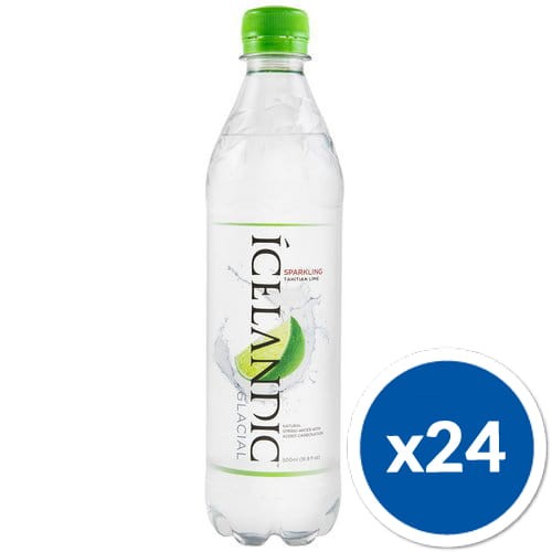 Woda Icelandic Glacial Limonka gazowana 0,5 litra, butelka plastikowa