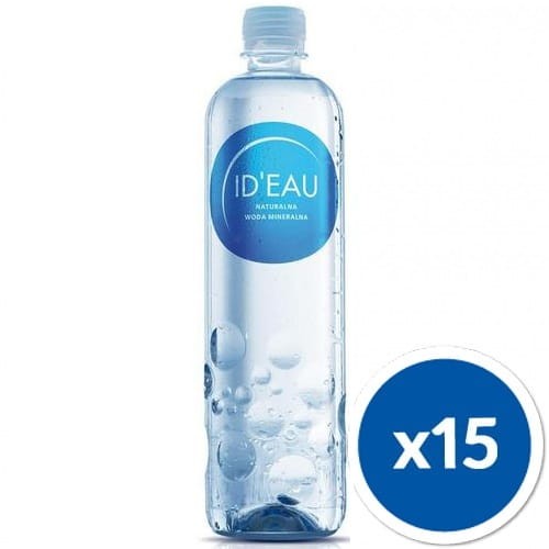 Niskosodowa, alkaliczna woda Id'eau w plastikowej butelce o pojemności 1 litr