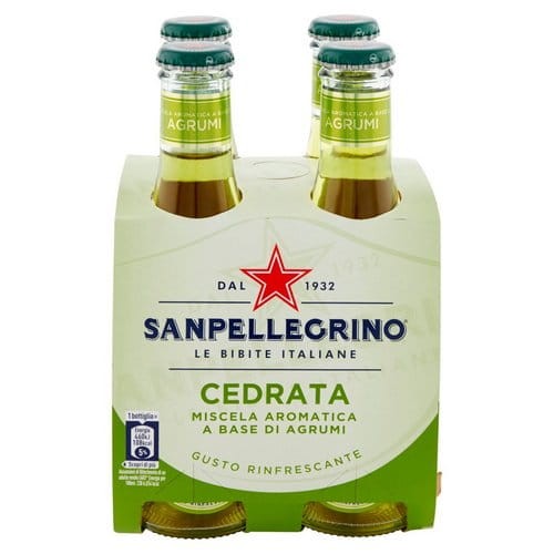 San Pellegrino Cedrata 200 ml Napój Szkło x4