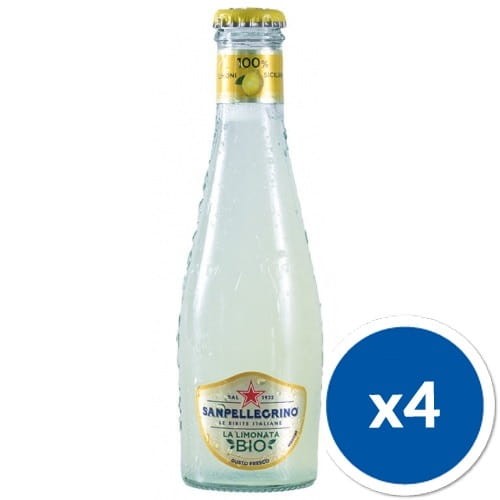Zestaw 4 butelek napoju organicznego San Pellegrino La Limonata 200 ml