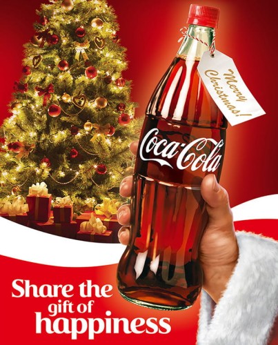 Litrowa Coca Cola na Święta