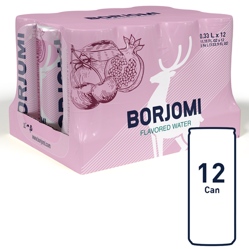 Zgrzewka wody Borjomi w puszkach, 12 sztuk