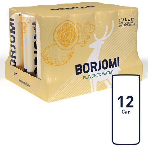 Zgrzewka wody Borjomi w puszkach, 12 sztuk