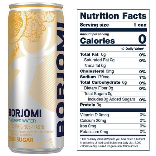 Borjomi smakowe bez cukru i kalorii