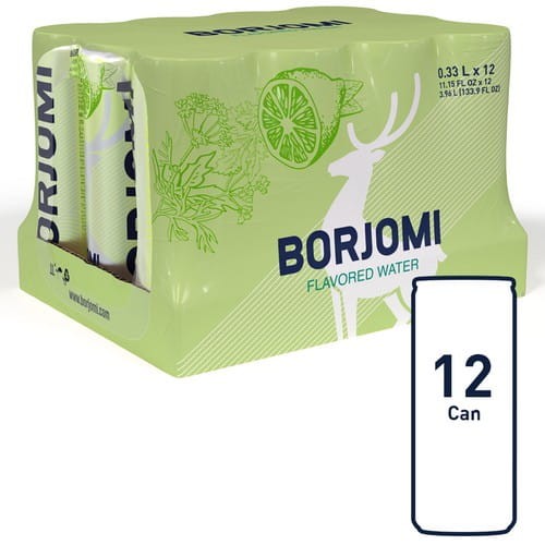 Zgrzewka wody Borjomi w puszkach, 12 sztuk