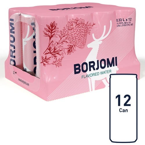 Zgrzewka wody Borjomi w puszkach, 12 sztuk