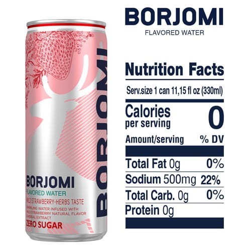 Borjomi smakowe bez cukru i kalorii