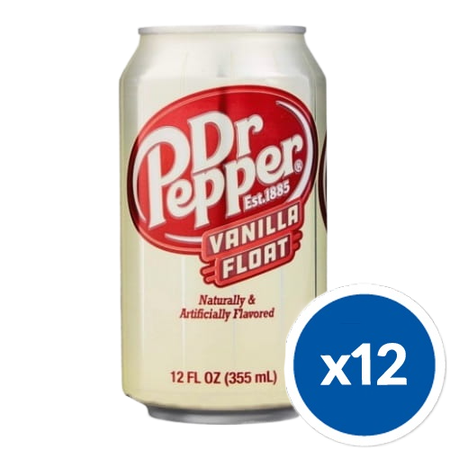 Dr Pepper Vanilla Float w puszce o pojemności 355 ml.