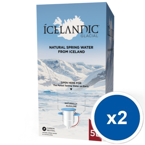 Woda Icelandic Glacial niegazowana w w kartonie 5 litrów. Zestaw 2 kartonów.