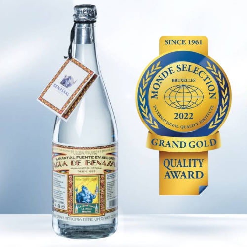 Agua de Benassal wynagrodzona za jakość złotym medalem w 2022 roku