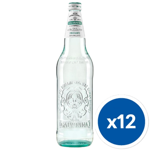 Woda Galvanina Century gazowana w szklanych butelkach 750 ml