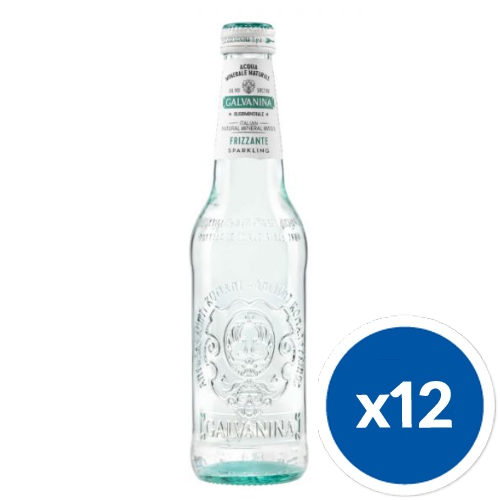 Woda Galvanina Century gazowana w szklanych butelkach 355 ml