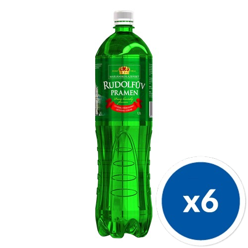 Woda lecznincza z Czech Rudolfuv Pramen w plastikowej butelce o pojemności 1500 ml