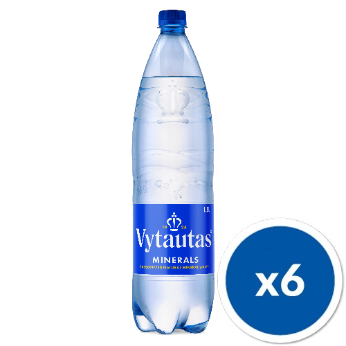 Butelka plastikowa wody Vytautas gazowana 1500 ml