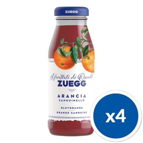 Zuegg Czerwona Pomarańcza nektar bez sztucznych barwników i aromatów 200 ml szkło