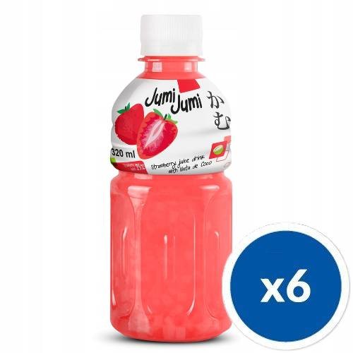 Jumi Jumi Truskawka z Nata De Coco 320 ml PET x6