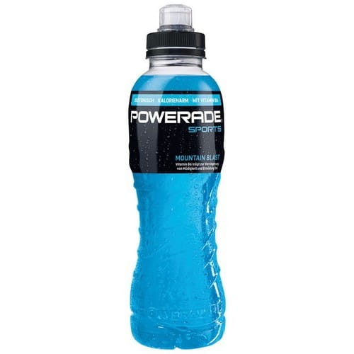 Powerade Mountain Blast Izotonik 500 ml PET Sport Cap z Włoch