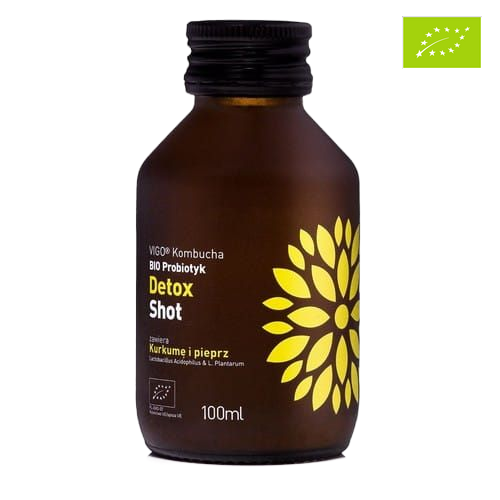 Shot Kombucha Detox Bezglutenowy BIO 100 ml Vigo