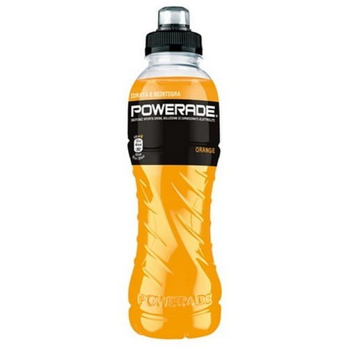 Powerade Orange Izotonik 500 ml PET Sport Cap z Włoch
