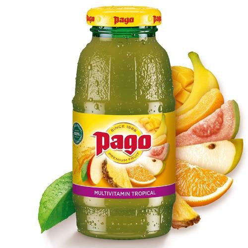 Pago Tropikalna Multiwitamina 100% 200 ml Szkło x12