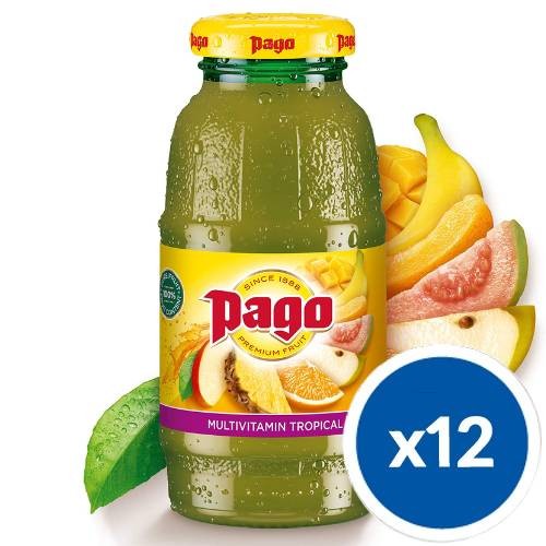 Pago Tropikalna Multiwitamina 100% 200 ml Szkło x12