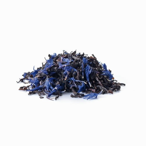 Herbata Gentle Blue Earl Grey BIO to indyjska czarna herbata o aromacie cytrynowo-świeżej bergamotki.