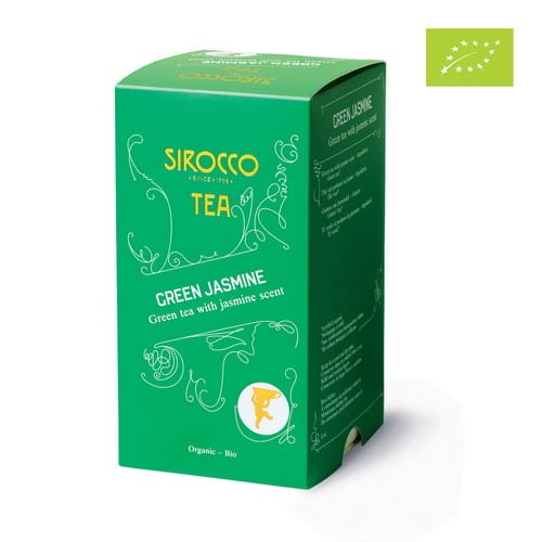 Zielona herbata Green Jasmine to delikatna herbata wzbogacona zapachem delikatnych kwiatów jaśminu, która gwarantuje elegancko zmysłowe doznania.
