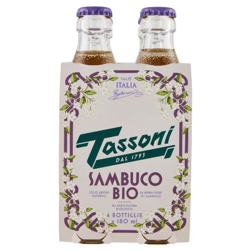 W paczce znajdują się 4 butelki napoju Tassoni 180 ml.