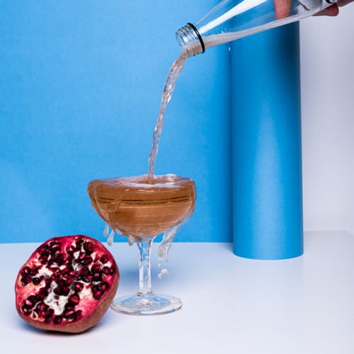 Fermentowany napój herbaciany Ohm!Bucha kombucha o smaku granatu.