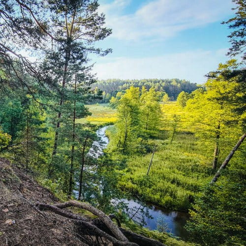 Ujęcia wody Akvile zlokalizowane są na terenach Dzukijskiego Parku Narodowego, który jest chronionym terenem naturalnym obszarów chronionych Parku Krajobrazowego Dorzecza Niemna.