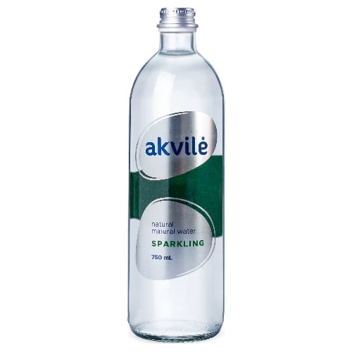 Akvile Gazowana 750 ml szkło x12