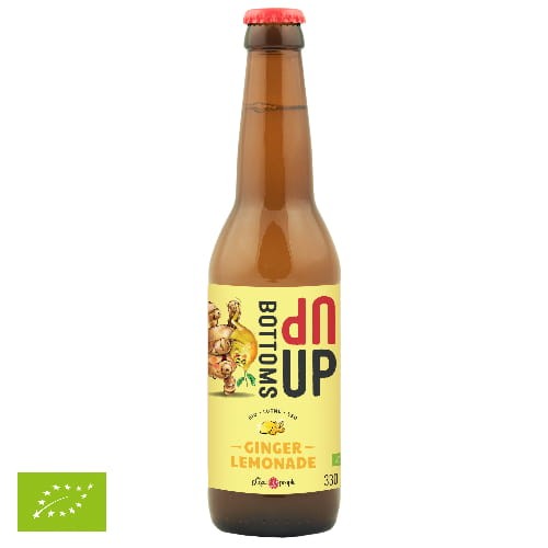 Bottoms Up Organic Ginger Lemonade 330 ml szkło x12