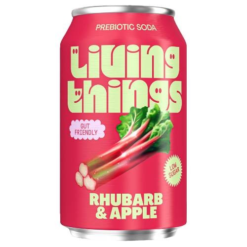 Living Things Rhubarb &amp; Apple 330 ml puszka x12