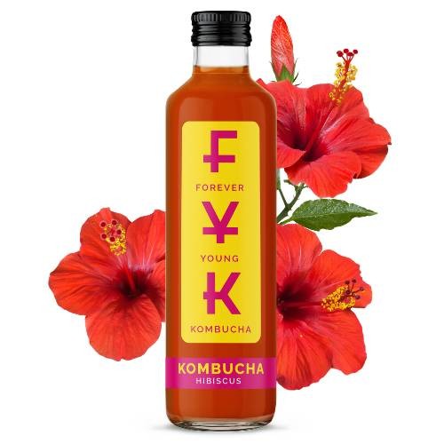 Foverer Young Kombucha to napój herbaciany z naturalnej fermentacji, bogaty w probiotyki, kwasy organiczne, enzymy trawienne i antyoksydanty.