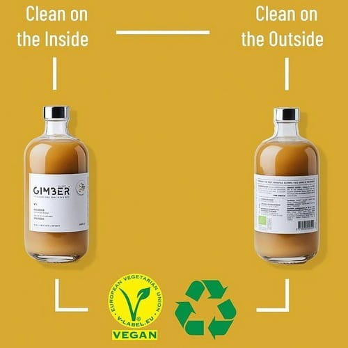 GIMBER to ekologiczna alternatywa dla napojów alkoholowych: koncentrat najwyższej jakości organicznego imbiru, cytryny, ziół, przypraw i innych przysmaków, który zatańczy tango na twoich kubkach smakowych.