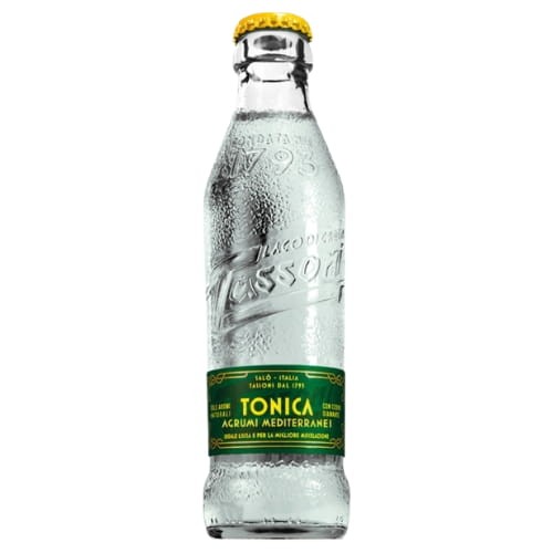 Tassoni Tonica Agrumi Mediterranei 180 ml Napój Szkło x4