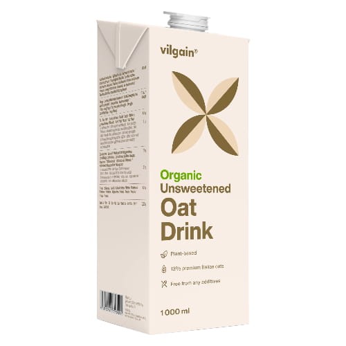 Napój owsiany Vilgain BIO 1000 ml karton x8