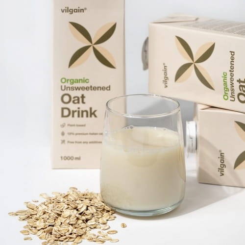 BIO napój owsiany VILGAIN to roślinna alternatywa dla mleka, stworzona z włoskiego owsa organicznego.